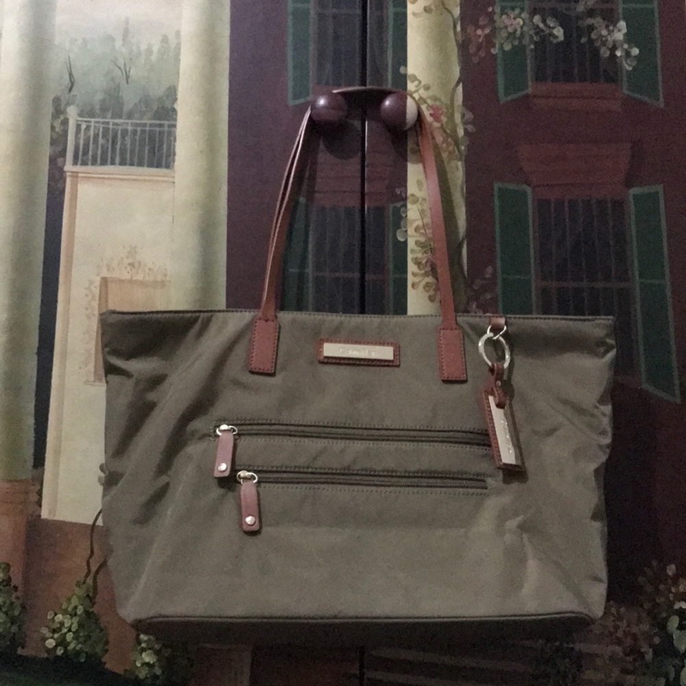 Olive green Calvin Klein Tote